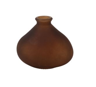 Beauty Home Γυάλινο Βάζο Tom Σοκολατί 11 x 9,5 x 6,5 CM – 260ml       |  Βάζα στο espiti