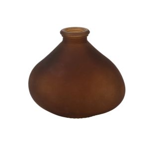 Beauty Home Γυάλινο Βάζο Tom Σοκολατί 11 x 9,5 x 6,5 CM – 260ml       |  Βάζα στο espiti