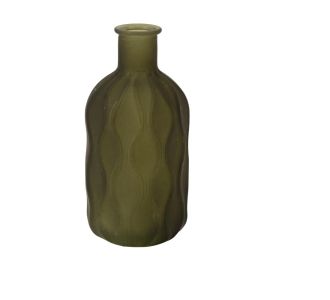 Beauty Home Γυάλινο Βάζο Louis Λαδί 5,5×12 CM – 150ml       |  Βάζα στο espiti