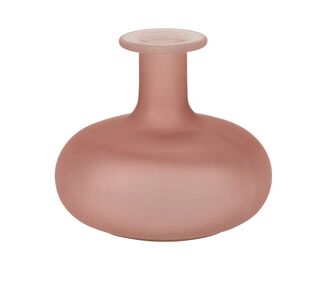 Beauty Home Γυάλινο Βάζο Emy Ροζ 12 x 11 CM – 470ml       |  Βάζα στο espiti