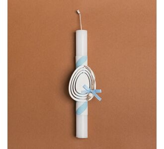 Beauty Home ΛΑΜΠΑΔΑ 25cm ΞΥΛΙΝΟ ΑΥΓΟ ΛΕΥΚΟ ΣΕ ΣΥΣΚΕΥΑΣΙΑ ΔΩΡΟΥ       |  Διακοσμητκά στο espiti
