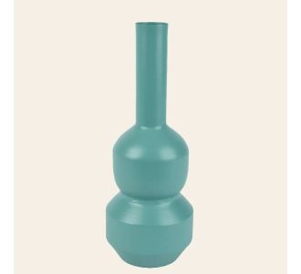 Beauty Home Μεταλλικό Βάζο Sage Green 12 x 34 cm       |  Βάζα στο espiti