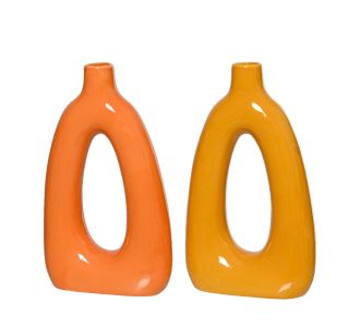 Beauty Home Βάζο Πορσελάνης 6.8 x 18.5 x 32 CM  ΚΡΟΚΙ     |  Βάζα στο espiti