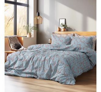 Beauty Home Σετ παπλωματοθήκη υπέρδιπλη Art 12211 Emerald 100% Βαμβακοσατέν 300tc 230x250 Σιέλ       |  Παπλωματοθήκες Υπέρδιπλες στο espiti
