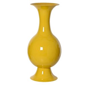 Beauty Home Μεταλλικό Βάζο Κίτρινο 77 x 39 cm       |  Βάζα στο espiti