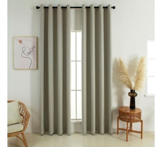 Beauty Home Κουρτίνα Full Blackout σκίασης με 8 κρίκους Soft Art 8391 Dark Beige-3 140x270 Σκούρο Μπεζ       |  Ετοιμες κουρτίνες με σχέδιο στο espiti