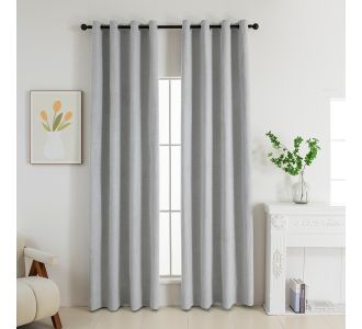 Beauty Home Κουρτίνα Full Blackout σκίασης με 8 κρίκους Elite Art 8392 Silver-Νο4 140x270 Γκρι       |  Ετοιμες κουρτίνες με σχέδιο στο espiti