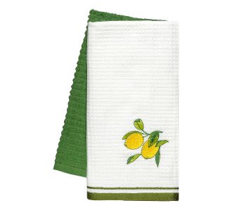 Beauty Home Ποτηρόπανα σετ 2τμχ Lemon Tree Art 8802 40x60 Πράσινο       |  Πετσέτες Κουζίνας στο espiti