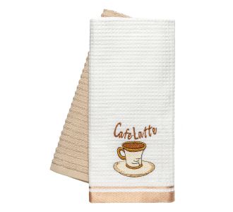 Beauty Home Ποτηρόπανα σετ 2τμχ Latte Art 8804 40x60 Μπεζ       |  Πετσέτες Κουζίνας στο espiti