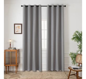 Beauty Home Ύφασμα κουρτίνας με το μέτρο Blackout jacquard σκίασης Glare Art 8444 Φ280 Γκρι       |  Ετοιμες κουρτίνες με σχέδιο στο espiti