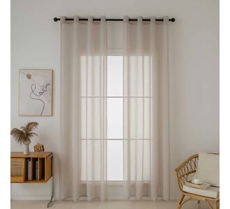Beauty Home Ύφασμα κουρτίνας με το μέτρο γάζα Sharp Art 8448 Φ300 Άμμου       |  Ετοιμες κουρτίνες με σχέδιο στο espiti