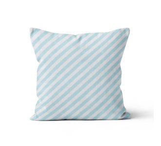 Beauty Home ΜΑΞΙΛΑΡΟΘΗΚΗ ΔΙΑΓΩΝΙΑ ΡΙΓΑ ΓΑΛΑΖΙΟ   40 x 40 cm   ΜΕ ΓΕΜΙΣΜΑ |  Μαξιλάρια διακοσμητικά στο espiti
