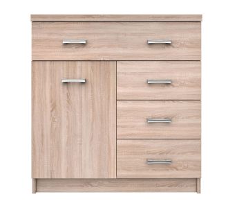 Top Mix Κομότα 80x33x85cm Sonoma AlphaB2B |  Βιτρίνες - Έπιπλα εισόδου στο espiti