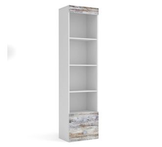 Pump Βιβλιοθήκη 50x34x198cm Λευκή AlphaB2B |  Παιδικά έπιπλα στο espiti