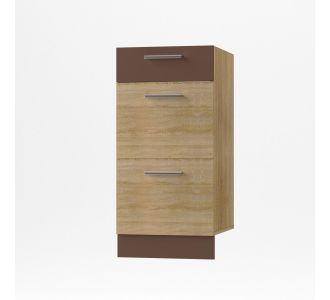 Alina Συρταριέρα 3 Συρτάρια Κάτω 40x44,5x85εκ Σονόμα-Μόκκα AlphaB2B |  Ντουλάπια στο espiti