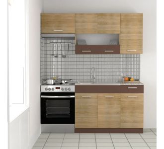 Alina set 3 (με δυνατότητα επέκτασης) Σονόμα-Μόκκα Σετ 5 κουτιών (3 τρέχ. Μέτρα) AlphaB2B |  Σετ Κουζίνες στο espiti
