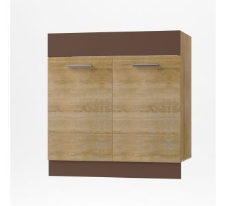 Alina Κάτω ντουλάπι Νεροχύτη 80x44,5x85cm Σονόμα-Μόκκα AlphaB2B |  Ντουλάπια στο espiti