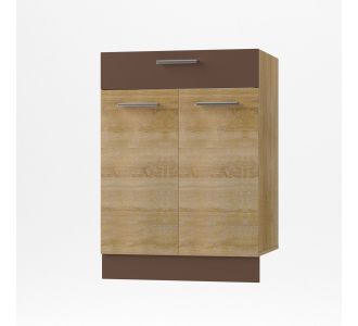 Alina Κάτω ντουλάπι με Συρτάρι 60x44,5x85εκ Σονόμα-Μόκκα AlphaB2B |  Ντουλάπια στο espiti