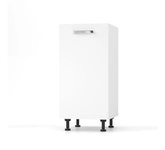 CHARLOTΤE Κάτω Ντουλάπι 40x46.5x82cm με μεταλλικά χερούλια Λευκό AlphaB2B |  Ντουλάπια στο espiti