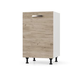 CHARLOTΤE Κάτω Ντουλάπι 50x46.5x82cm με μεταλλικά χερούλια ΔΡΥΣ AlphaB2B |  Ντουλάπια στο espiti