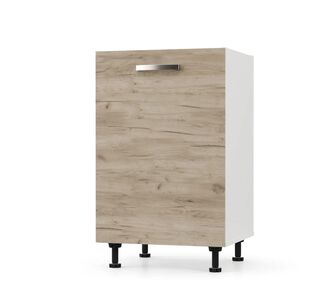 CHARLOTΤE Κάτω Ντουλάπι 50x46.5x82cm με μεταλλικά χερούλια ΔΡΥΣ AlphaB2B |  Ντουλάπια στο espiti