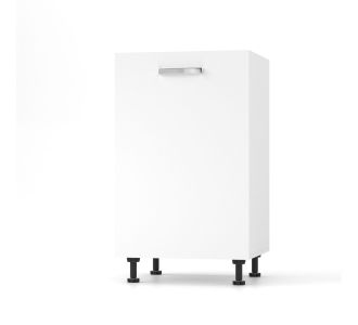 CHARLOTΤE Κάτω Ντουλάπι 50x46.5x82cm με μεταλλικά χερούλια ΛΕΥΚΟ AlphaB2B |  Ντουλάπια στο espiti