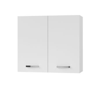 CHARLOTΤE Πάνω Ντουλάπι 80x30.5x71.8εκ με μεταλλικά χερούλια Λευκό AlphaB2B |  Ντουλάπια στο espiti