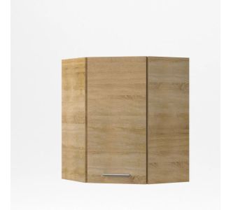 ALINA Πάνω Ντουλάπι Γωνίας 60x60x30.5x71.8εκ Σονόμα-Μόκκα AlphaB2B |  Ντουλάπια στο espiti