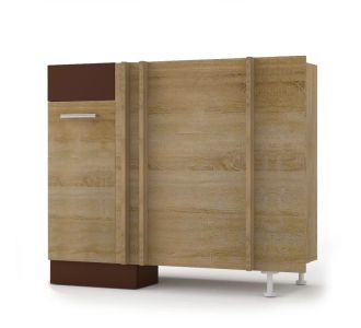 Alina Κάτω Ντουλάπι Γωνίας 100x44.5x85εκ Sonoma-Mocca AlphaB2B |  Ντουλάπια στο espiti