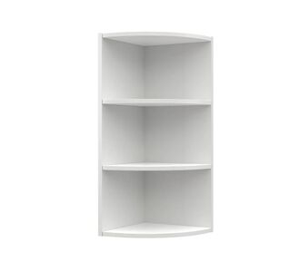 Charlotte Γωνιακό πάνω ντουλάπι με ράφια 28,5x28,5x71,8εκ Λευκό AlphaB2B |  Ντουλάπια στο espiti