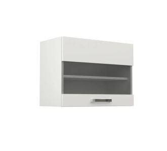 Charlotte πάνω ντουλάπι με τζάμι 60x30,5x45εκ Λευκό AlphaB2B |  Ντουλάπια στο espiti