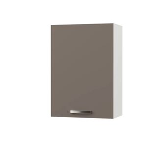 CHARLOTΤE Πάνω Ντουλάπι 50x30.5x71.8εκ με μεταλλικά χερούλια Μόκα AlphaB2B |  Ντουλάπια στο espiti