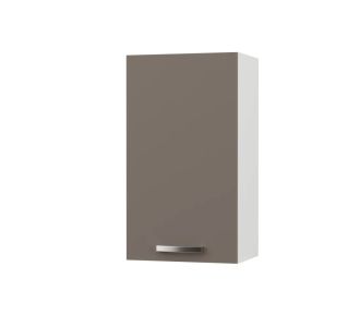 CHARLOTΤE Πάνω Ντουλάπι 40x30.5x71.8εκ με μεταλλικά χερούλια Μόκα AlphaB2B |  Ντουλάπια στο espiti