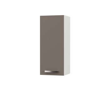 CHARLOTΤE Πάνω Ντουλάπι 30x30.5x71.8εκ με μεταλλικά χερούλια Μόκα AlphaB2B |  Ντουλάπια στο espiti