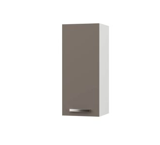 CHARLOTΤE Πάνω Ντουλάπι 30x30.5x71.8εκ με μεταλλικά χερούλια Μόκα AlphaB2B |  Ντουλάπια στο espiti