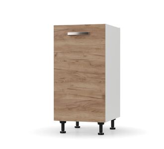 CHARLOTΤE Κάτω Ντουλάπι 40x46.5x82εκ με μεταλλικά χερούλια Χρυσό Δρυς AlphaB2B |  Ντουλάπια στο espiti