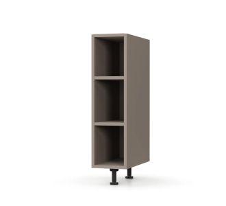 Charlotte κάτω ντουλάπι με ράφια 20x46.5x82εκ Μόκα AlphaB2B |  Ντουλάπια στο espiti