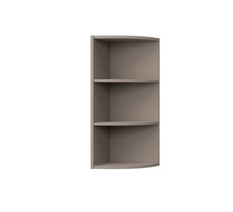 Charlotte Γωνιακό πάνω ντουλάπι με ράφια 28,5x28,5x71,8εκ Μόκα AlphaB2B |  Ντουλάπια στο espiti