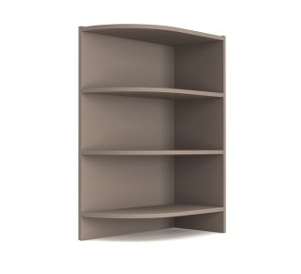 Charlotte Γωνιακό κάτω ντουλάπι με ράφια 56.5x28.5x82cm Μόκα AlphaB2B |  Ντουλάπια στο espiti