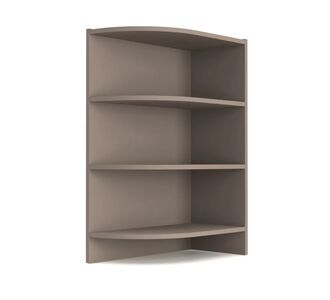 Charlotte Γωνιακό κάτω ντουλάπι με ράφια 56.5x28.5x82cm Μόκα AlphaB2B |  Ντουλάπια στο espiti