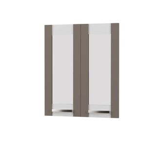 Άνω Πορτάκια-Τζάμι Charlotte Μόκα 60x71.8x1.6cm AlphaB2B |  Ντουλάπια στο espiti