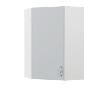 Modest Πάνω Ντουλάπι Γωνιακό Γκρι 60-60x30x92cm AlphaB2B |  Ντουλάπια στο espiti