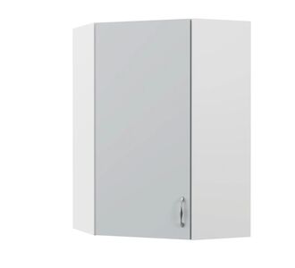 Modest Πάνω Ντουλάπι Γωνιακό Γκρι 60-60x30x92cm AlphaB2B |  Ντουλάπια στο espiti