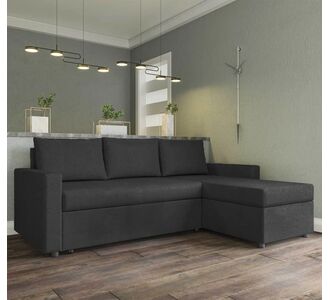Concept Γωνιακός Καναπές Κρεβάτι με Αναστρέψιμη Γωνία & Αποθηκευτικό Χώρο Γκρι 218x153x80cm. AlphaB2B |  Καναπέδες γωνιακοί στο espiti