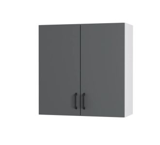 Modest Πάνω Ντουλάπι Ανθρακί 80x32x72εκ AlphaB2B |  Ντουλάπια στο espiti