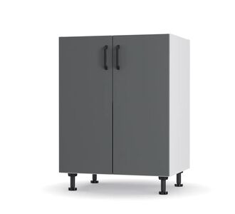 Modest Κάτω Ντουλάπι Ανθρακί 60x48x82cm AlphaB2B |  Ντουλάπια στο espiti