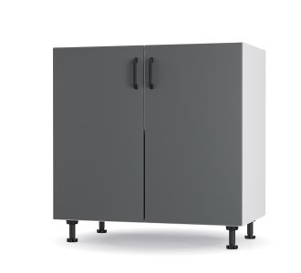 Modest Κάτω Ντουλάπι Ανθρακί 80x48x82cm AlphaB2B |  Ντουλάπια στο espiti