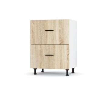 Modest Κάτω Ντουλάπι με 2 συρτάρια Σονόμα 60x48x82cm AlphaB2B |  Ντουλάπια στο espiti