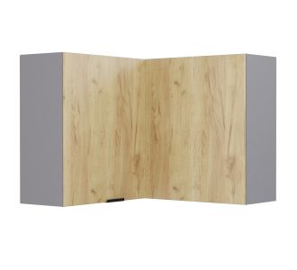 Craft Πάνω Ντουλάπι Γωνιακό Χρυσό Δρυς 60-60x30x72cm AlphaB2B |  Ντουλάπια στο espiti