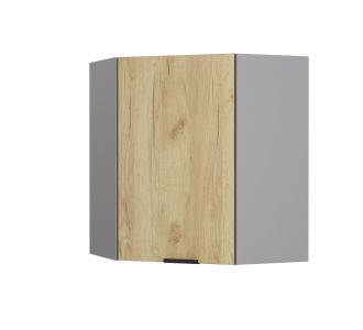 Craft Πάνω Ντουλάπι Γωνιακό Χρυσό Δρυς 60-60x30x72cm AlphaB2B |  Ντουλάπια στο espiti
